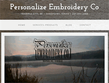 Tablet Screenshot of personalizeembroideryco.com